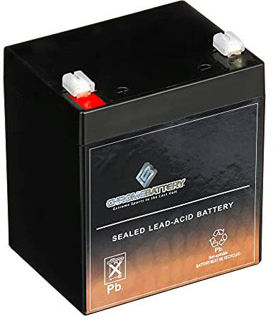CB CHROMEBATTERY 12V 4.0Ah SLA Battery – F1 Spade Terminal – Deep Cycle Design Rechargeable Backup for Alarms, Scooters, Toys, Emergency Lights & More – Sealed Lead Acid Power
