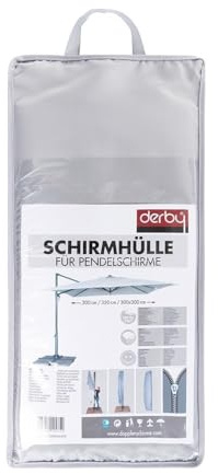 Doppler Schirmhülle für Pendelschirme wie Ravenna 300, 350 und 3x3 D. 827 grau