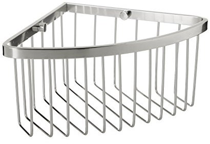 Tatay Estanteria Ducha Esquina Aluminio | Incluye Tornillos | Compatible Sistema Sin Taladro (Quick Fix) | Resistencia Humedad | Moderno | Fácil Drenaje | 20 x 11,5 x 20 cm - Modelo Aluminium