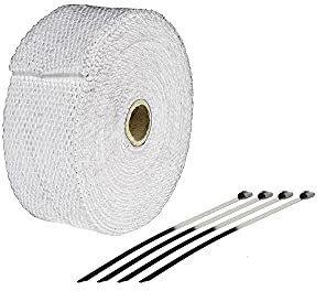 AUSPUFF THERMOBAND 10M WEISS 4 BEFESTIGUNG BREITE: 50MM - DICKE: 1,5MM