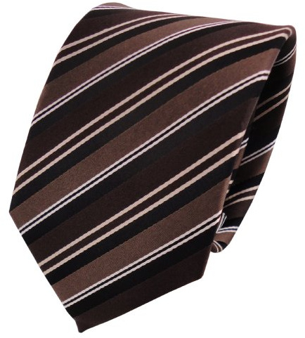 TigerTie Designer Seidenkrawatte in gestreift - 8 cm Breite