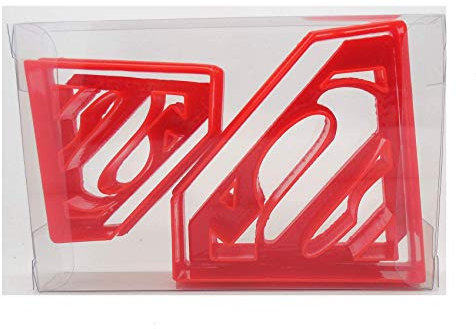 Superman Cookie Cutter Set of 2, Biscuit, Pastry, Fondant Cutter/Press Gift Boxed (4pcs)