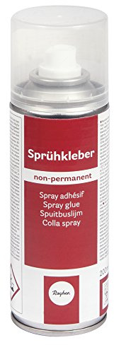 Rayher Pegamento en spray removible, 200 ml, secado rápido, para manualidades, 3401400