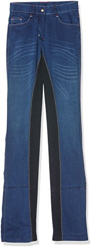 HKM Unisex Jodhpur -Summer Denim-6169 Reithose, Jeansblau/Dunkelblau, 38 EU