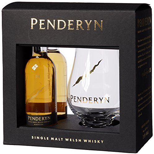 Penderyn Madeira Single Malt Whisky Gift Pack - including 2x5cl and Nosing Glass, 46% ABV, Presented in a Premium Gift Pack, Award Winning, Crafted in Wales