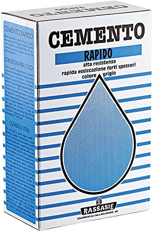 Cemento rápido en polvo, fijación de infieres, ferriadas, zancas y puertas blindadas, canalinas, cajas eléctricas y tuberías, y todos los casos donde se requiere un rápido montaje. Color gris.