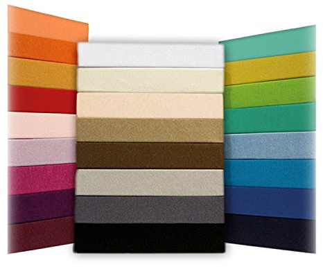 SHC Textilien Jersey Spannbettlaken, 180x200 cm - 200x200 cm, Bettlaken | Baumwolle, anthrazit, grau, Bettwäsche Zubehör, Bettbezug • Spannbetttuch • Laken