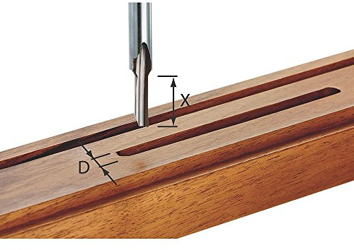 Festool Nutfräser HS S8 D 4/15 – Einschneidig, 4 mm, Schaft 8 mm | HS-Stahl, Nuttiefe 15 mm, Gesamtlänge 48 mm – ideal für präzise Nutenarbeiten in Weichholz