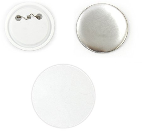 Pixmax 58mm Button Abzeichen Anstecker Anstecknadeln Buttons Pins Buttonrohlinge Rohlinge für Buttonmaschine Buttonpresse