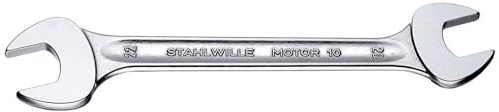 STAHLWILLE Nr. 10 | Doppel-Maulschlüssel 13 x 17 mm | extrem belastbar und schraubenschonend | Schraubenschlüssel Made in Germany