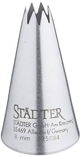 Städter Spritztülle, Edelstahl, Silber, 8 mm, 225084