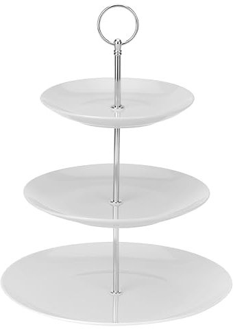 Excellent Houseware - Soporte de cerámica para Tartas de Porcelana