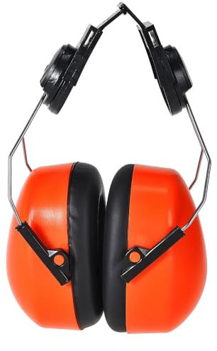 Portwest Endurance HV Clip-On Ear Protector, Size: One Size, Colour: Orange, PS47ORR
