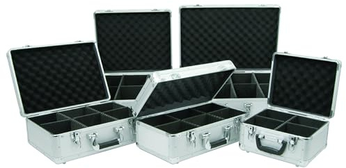 CITRONIC Aluminium CD Flight Case | 120 CDs, grey