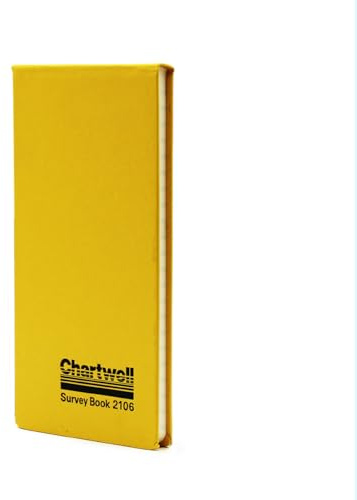 Chartwell Kontrollbuch Zur Feldmessung, 106 X 20,5 cm, Blau Feints