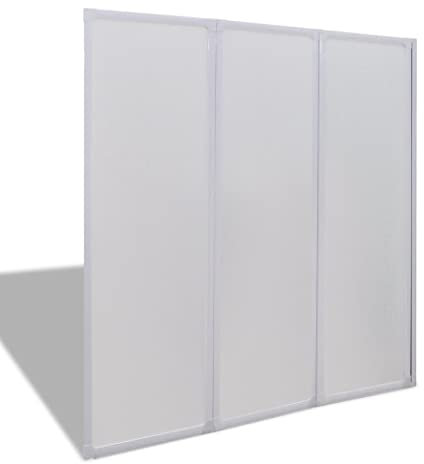 Pare baignoire à 3 volets rétractables 117 x 120 cm