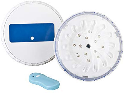 Gre PLED2 - Iluminación para Piscina. Conjunto de Dos Proyectores Led Blanco para Piscina Elevada de Acero, 8W. Luz para Piscinas