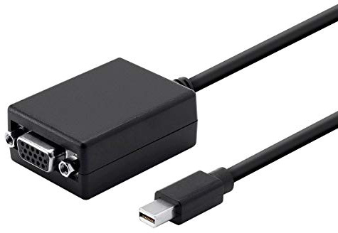 Monoprice Mini Displayport 1. a VGA Adaptador, Negro (112743)