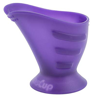 Hoppediz CamoCup drickkopp lämplig för alla spädbarn att lära sig att dricka och barn och vuxna med sensomotoriska begränsningar, lila, 1 styck (1-pack)