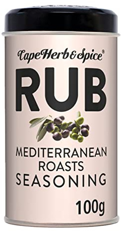 Cape Herb & Spice Rub Mediterranean Roasts Seasoning Condiment Made With Natural Ingredients, 100 g Tin (Pack of 1)