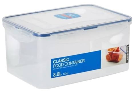 Lock & Lock HPL827M Rechteckige Dose Kunststoff transparent 24,8 x 18 x 12 cm 3,6 l