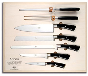 Coltellerie Berti - SU MISURA Trinciante Servizio CTP - Portacoltelli magnetico per coltelli forgiati