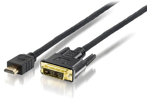 Equip HDMI - DVI M/M 5.0 m - adaptadores de Cable de vídeo (5m, HDMI, DVI)