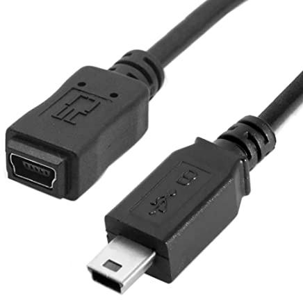 Chenyang CY Mini USB Type B 5 Pin Male to Female Extension Cable 50 cm