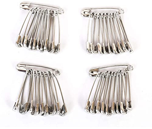 40 Sicherheitsnadeln - 19 mm - Farbe Silber - Nickelfrei (19 mm)