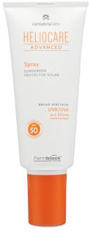 Cantabria Labs Heliocare Advanced Spray SPF 50 - Crema Solar Corporal, Ligera, de Rápida Absorción, para Todo Tipo de Piel, Alta Protección, Spray Multiposición, 200ml