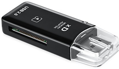 eTECH USB2.0 Black Color High Speed xD Memory Card Reader Supports Olympus and Fuji XD Picture Card 1GB 2GB