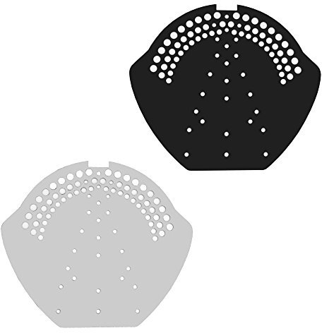 First-Endscheibe Alu schwarz + weiss/Pck a 2 Stück