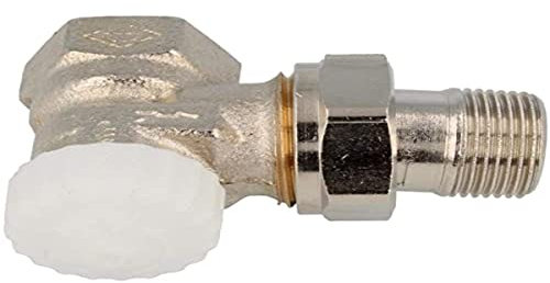 TA Heimeier Thermostat Unterteil V-exakt II rotguss vernickelt, Eck 1/2 Zoll, kvs 0,86, 3711-02.000