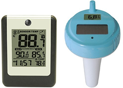 Ambient Weather WS-14 Wireless 8-Channel Floating Pool and Spa Thermometer