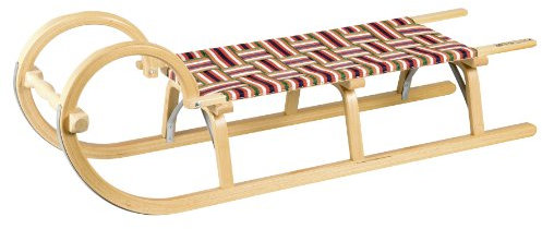 Ress Gebirgsrodel 115 cm Gurtsitz, Natur lackiert, Qualität Made in Germany