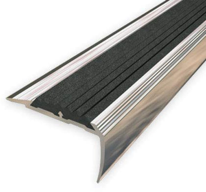 belopa Treppenstufenprofil (Gummi) Aspro, 40x20mm, Aluminium P0, 0,9m