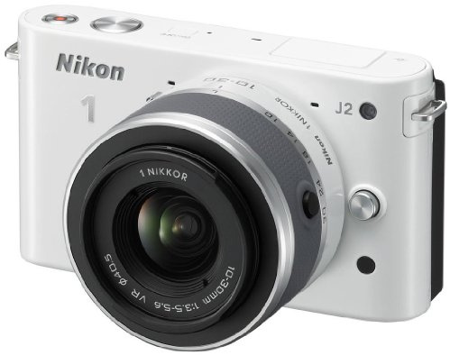 Nikon N1J302 Appareil Photo Numérique Compact 10-30mm 10.1 Mpix, Blanc