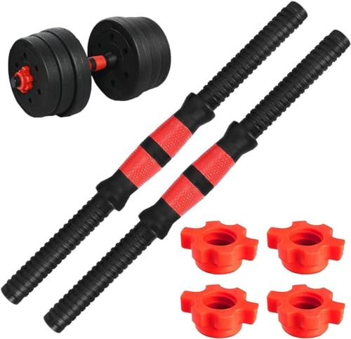 Tianher Manubri Universali da 35 cm, 2 Pezzi Set di Barre Regolabili per Sollevamento Pesi Manubri Manubrio da Bilanciere Ginniche Palestra Allenamento di Forza Accessori per Il Fitness (set 1)