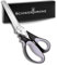 SCHWERTKRONE® Zickzackschere [PROFI ZACKENSCHERE] - Zickzackschere Stoff - Zackenschere Stoffschere - Zick Zack Schere - Wellenschere - Stoffschere Zickzack - Doppeltes Kugellager (Länge: 23cm)