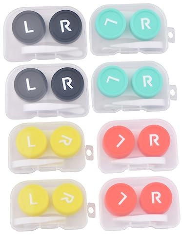 DOITOOL 8pcs Pp Case Daily Use Lens Holder Random Color for Travel and Home Storage