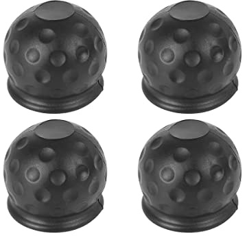 JNNJ 4 Stücke Anhängerkupplung Abdeckung, Anhängerkupplung Schutzkappe, Anhänger Gummi Abschleppstange Ball Abdeckkappe, Abdeckung Für Anhängerkupplung Für Anhänger