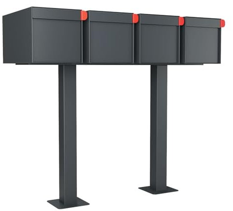 Boîte aux lettres américaine Big Americano for Four en anthracite