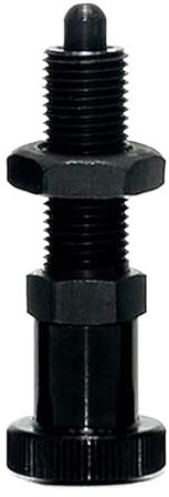 Hardware, Indexkolben mit Rückstellknopf und Sechskantkragen, Aluminium-Federknopf, Sicherungsstift, Schraubgewinde, 1 Stück(MT309F M5)