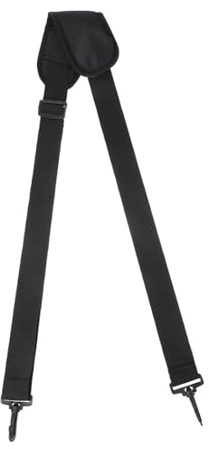 Nogeqi 61 Inch Bag Strap Crossbody, Adjustable Shoulder Straps, Thick Soft Universal Crossbody Strap Non-Slip With Metal Swivel Hooks for Laptop Shoulder Bag/Laptop Messenger Bag (Black)