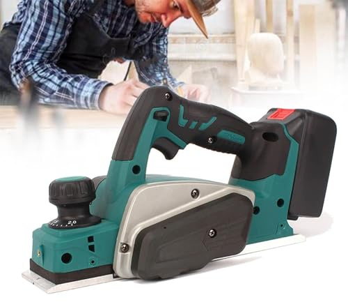 Cordless Hand Planer - Electric Wood Cutter for Precision Wood Shaping - Efficient and Lightweight Design for Woodworking Projects