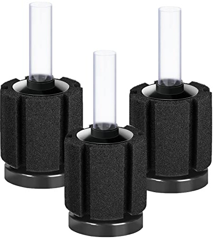 AQUANEAT 3 Pack Aquarium Bio Sponge Filter Breeding Fry Betta Shrimp Nano Fish Tank (Small up to 10Gal)