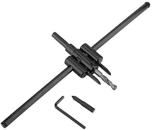 OrangeClub Einstellbare Kreis Lochsäge Kit, Legierung Kreislochsäge mit 30-300mm Lochteilung Kreisschneider Holzverarbeitung Werkzeuge, Holzbearbeitung Twist Loch DIY Tools