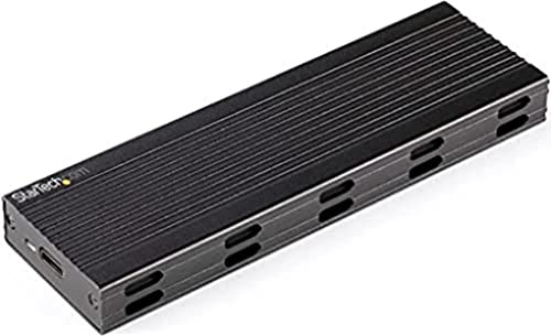 StarTech Caja M.2 NVMe o SATA para SSD, USB-C 10Gbps (SM2E1BMU31C) | Retrocompatible con USB 3.0/2.0, UASP y PCI Express 3.0, Dos cables host USB-A y USB-C incluidos