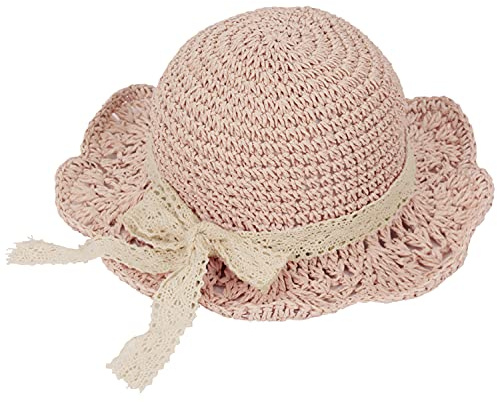 Solvisir hatt stråhattar för barn, sommar spets sol UV-skydd hatt justerbar strandhatt för flickor vikbar sol halmhatt solhatt stor bred kant floppy strand solskärm keps miljövänlig 1-3 år