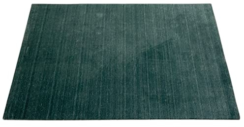 Petrol Hell Blau Grau Gabbeh Teppich Wolle Viskose Orientteppich Handgewebt Loom (Maße: 200X300 cm)
